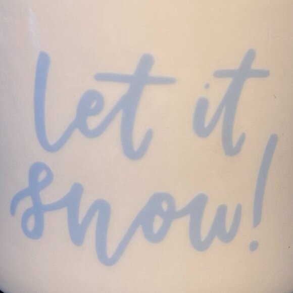 Opalhouse LET IT SNOW! Powder Blue Lettering Porcelain Mug Cup - Picture 9 of 9